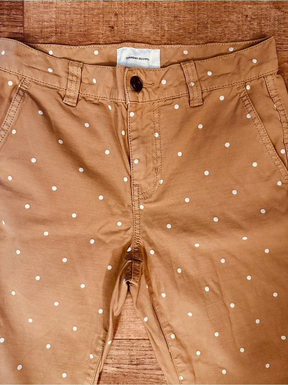 NWOT Current/Elliot The Confidant Pant in Barkley Polka Dot Size 25 - Picture 6 of 10
